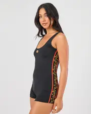 [Billabong] Billabong Women's Otis Sand Dune Retro One Piece Bathing Suit in Black Size 2 2 Black