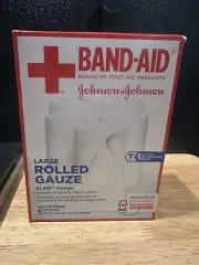 New Large Rolled Gauze (5 Pack) Band-Aid Johnson + Johnson
