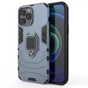For iPhone 13 Pro Max Case,Shockproof Armor Cover,Magnetic Ring Holder,Navy Blue