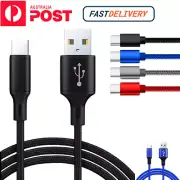 1M/2M Braided USB Type C Cable - Fast Charging & Data Sync for Samsung, Xiaomi,