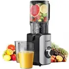 Juicer Machines, Cold Press Juicer with 5'' Wide Chute, Stainless Steel Slow ...