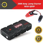 Jump Starter 2000A Portable 12V Car Battery Power Bank Charger Booster Lithium
