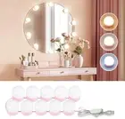 LED Vanity Lights for Mirror, Hollywood Style Vanity Lights with 10 Dimmable Bu