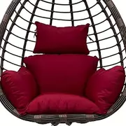 COGINQUS Egg Chair Cushion Waterproof Outdoor/Indoor-Thicken Hanging Basket Swing Cushion,Hanging Egg Chair Cushion Replacement with Headrest for Outdoor Patio Garden Furniture