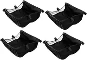 IWOWHERO 4pcs Stroller Hanging Bag for Baby Diaper Storage Mesh Net Storage Baskets for Wagon Stroller Accessory Organizer