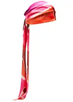 Eugenia Kim Gigi Printed Satin Head Wrap - Pink ONE SIZE
