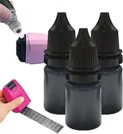 Black Ink for Stamps | Black Stamp Replacement Ink,10ml Stamp Accessories, Lightweight Stamp Refill Ink for Parcels, Envelopes, Grocery Bags