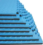 3/4 in Thick 48 Sq Ft EVA Foam Exercise Gym Mats 12 Pcs - Interlocking Puzzle Fl