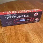 Alpha Grillers Instant Read Meat Thermometer Digital LCD Cooking BBQ Food - NEW