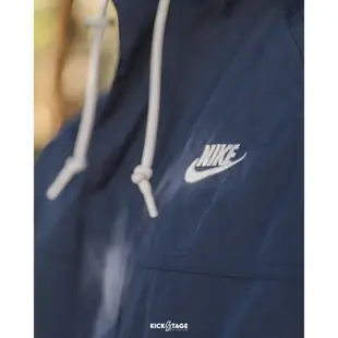 NIKE AS M NK CLUB BANDON JKT 卡其 深藍 尼龍 防風 落肩 立領 連帽 外套【FN3109】