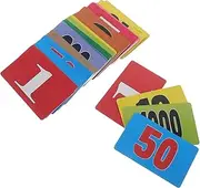 GETAJGHSD 40pcs Learning Counters Chips for Boys and Girls Smooth Calculation Discs Numbered Poker Chips for Math Games and Scorekeeping Fun Educational Party Supplies