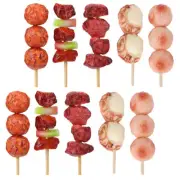 10 Pcs Barbecue Skewers Toys Simulation Kids Pretend Play Kitchen Child