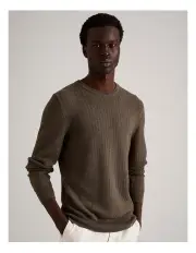[Blaq] Tristian Textured Knit in Mocha