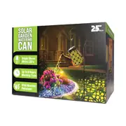 25th Hour Solar Warm White LED Garden Outdoor Watering Can Ornament Home Decor