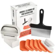 Griddle Cleaning Kit for Blackstone- Heavy-Duty Metal Scraper, 2 Grill Cleani...