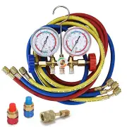 Manifold Gauge Set HVAC A/C Refrigeration Charging Service for R134-A R-22 H3G6