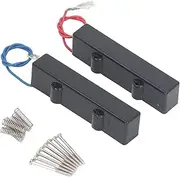 2Pcs 5 String Electric Bass Pickup Professional Open Style Replacement Applicable for Jazz Bass