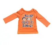 Cat & Jack "Orange You Glad it's Summer" Rash Guard, Orange 9 Months