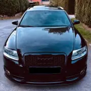 Exclusive RS6 BLACK GLOSS Honeycomb Front Grill for Audi A6 S6 C6 4F 04-11 Mesh (for: Audi)