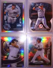 4 JASSON DOMINGUEZ ROOKIE LOT: CHROME AI PROMISE REFRACTOR RC