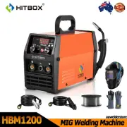 HITBOX 2in1 MIG Welder 220V Stick MIG Gasless Welding Machine Equipment Portable