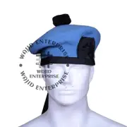Scottish Sky Blue 100% Wool Balmoral Military Bonnet Beret Army Cap Scotts Hat