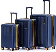 [MOKOBARA] The Transit Luggage German Makrolon Poly-Carbonate Hard Sided 8 Silent Ninja Wheels, We Meet Again Sunray (Limited Edition) 2.0, Set of 3, Luggage