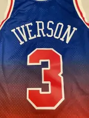 Mitchell & Ness Allen Iverson Philadelphia 76ers Athletic Jersey Large 1996-1997