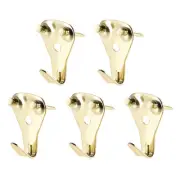 Picture Hangers, Photo Frame Hanging Hooks Kit with Nails, Holds 50 lbs, 5 Pcs