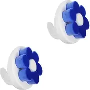 VICASKY 2pcs Bath Brush Back Cleaning Brush Back Scrubber Shower Cleaning Brush Cleaning Brushes Shower Body Brush Exfoliating Brush Face Sponges for Cleansing Bath Wipes Pbt Fiber Blue