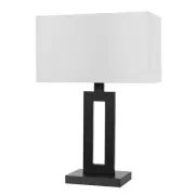 Globe Electric 67045 Black D'Alessio Single Light 20"H Buffet Table Lamp