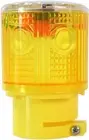 Solar LED Strobe Warning Light Yellow, 360° Flash, IP65 Waterproof, Auto On/Off