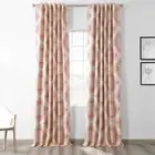 HPD Half Price Drapes Geometric Printed Rod Pocket Room Darkening Curtains fo...