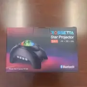 Rossetta 3 in 1 Color Changing Star Galaxy Projector Speaker Bluetooth