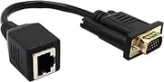 domoi VGA to RJ45 Adapter Network Cable to VGA Network Cable Connector Monitor to Network Cable Connector VGA Extender