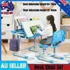3 in 1 Height Adjustable Children Kids Ergonomic Study Desk Chair Set with Lamp