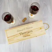 Personalised Wooden Wine Box