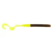 Berkley Powerbait Ribbontail Worms 7" Green Pumpkin/Chartreuse 13/Pack 1307486