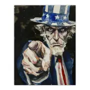 War WWII USA Uncle Sam Want You Sinister Dark Wall Art Poster Print