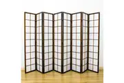 Zen Room Divider Screen Brown 8 Panel