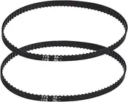 uxcell 2pcs 178XL Rubber Timing Belt 89 Teeth 10mm Width 5.08mm Pitch Synchronous Closed Loop Geared Drive Belt Black for Industrial