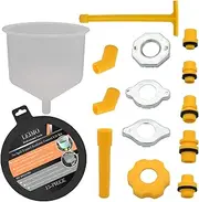 LEIMO KPARTS Spill Proof Coolant Filling Funnel Kit,Coolant Funnel Kit Radiator Spill Free Funnel Auto Coolant Flush Kit No Spill Funnel Radiator Funnel Fill Kit