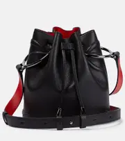 [Christian Louboutin] Christian Louboutin By My Side leather bucket bag One Size black