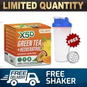 X50 GREEN TEA 60 SRV TROPICAL // FAT BURNER BURN DETOX THERMOGENIC OXYSHRED