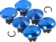 Veemoon 8pcs Elite Version Accessories Controller Thumbstick Metal Covers Gaming Thumb Grip Replacements Thumbstick Cap Accessories Metal Thumbstick Grip Covers Aluminum Alloy Blue