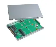 2.5 Inch SATA Express to M.2 (M-key) and mSATA Adapter