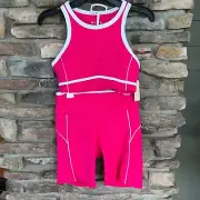 Wilo Australia Brand Collection 2 PC Piper Bra & Shorts Set Hot Pink Medium NWT