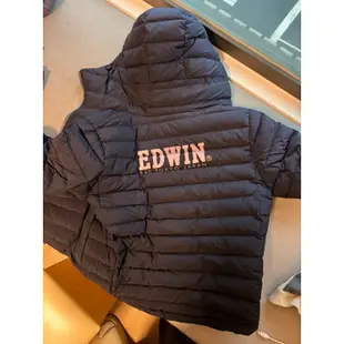 EDWIN無縫無膽單針羽絨外套L（edwin 310302 058）