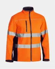 Bisley Hi Vis 3M Taped Soft Shell Jacket