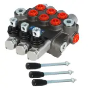 3 Spool 13GPM P40 Hydraulic Directional Control Valve Manual Operate